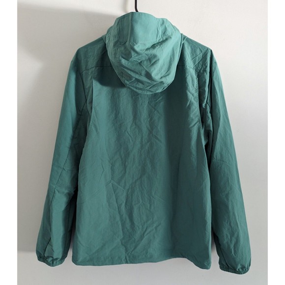 Wellen Wind Shell Rain Jacket Men's Size Large Deep Sea Green Huckberry Coat - Picture 7 of 10
